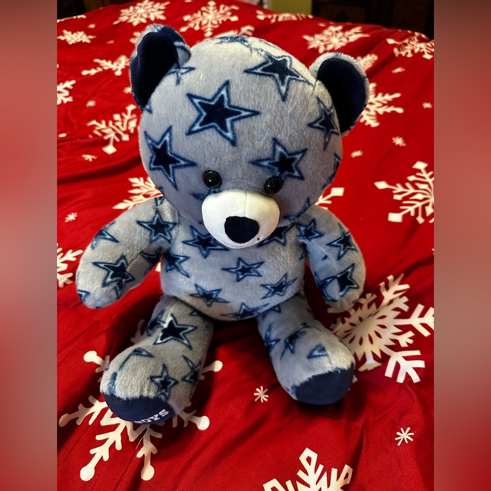 Build-A-Bear Cowboys Football Blue Teddy